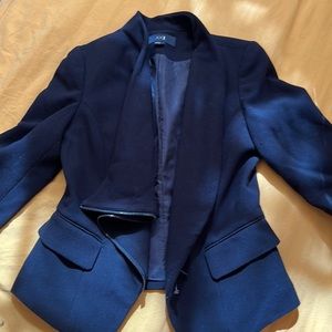 Fitted blazer with zipper
